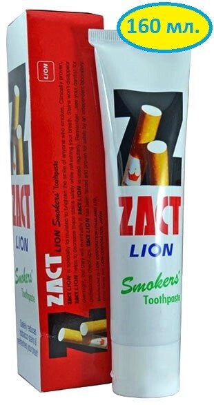 Зубная паста отбеливающая, " Антитабак ", Zact Smokers Toothpaste, 160 гр., Таиланд от компании Тайская косметика и товары из Таиланда - Melissa - фото 1