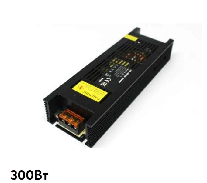 Блок питания 300Вт 24В black 223х70х39мм для led ленты от компании ИП Набока В.М. - фото 1