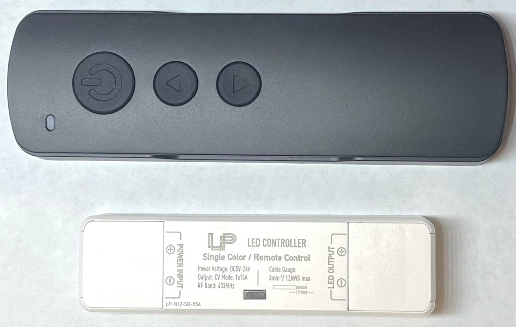 Диммер N12-SB Nano RF 15A Black для светодиодных лент 5-24в радио от компании ИП Набока В.М. - фото 1