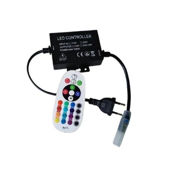 Контроллер 1500Вт RGB для ленты 220в радио GDC-RGB-1500-R-IP20-220 General 512117 от компании ИП Набока В.М. - фото 1