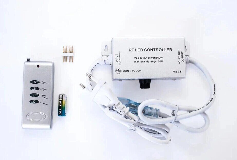 Контроллер для светодиодной ленты SMD5050 220V 550Вт RGB RF радио от компании Уютель - фото 1