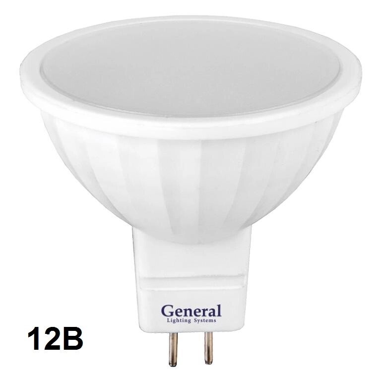 Лампа 10Вт 12в 4500К 630Лм MR16-10-GU5.3-12-4500 светодиодная угол 110 661022 от компании ИП Набока В.М. - фото 1
