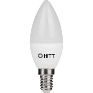 Лампа 11Вт 6500К 1070Лм HiTT-PL-C35-11-230-E14-6500 светодиодная свеча матовая 1010030