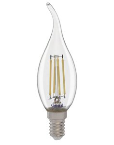 Лампа 15Вт 2700К 1050Лм GLDEN-CWS-15-230-E14-2700 свеча на ветру филамент 661425