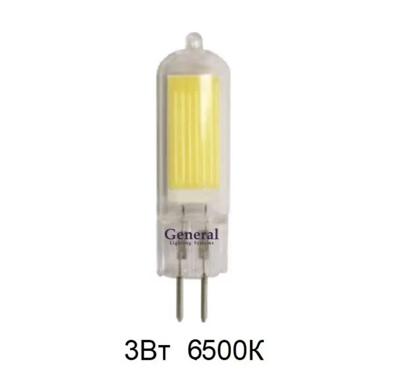 Лампа 3Вт 6500К 410Лм COB-3-230-GU5.3-6500 светодиодная угол 360 686000 от компании ИП Набока В.М. - фото 1
