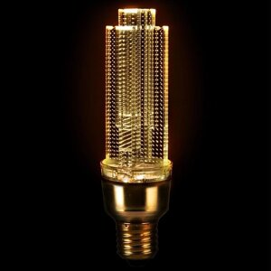 Лампа 5Вт 2700К 300Лм CRYSTAL-5-230-E27-2700 Золотая светодиодная угол 360 661018