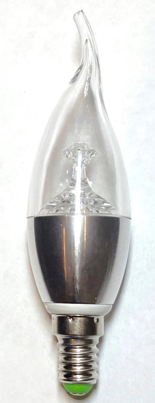 Лампа 7Вт свеча на ветру 490Lm E14 3000K Silver светодиодная A0713 UTLED Candle Flame от компании ИП Набока В.М. - фото 1