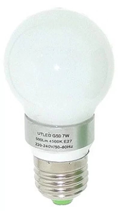 Лампа G50 7Вт 500Лм E27 360° 3000К прозрачное стекло светодиодная от компании ИП Набока В.М. - фото 1