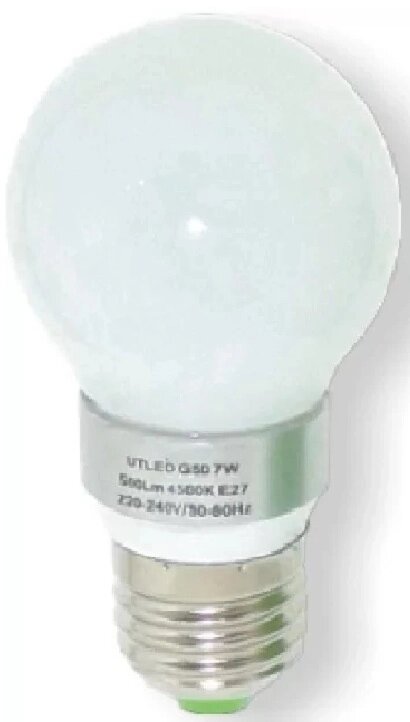 Лампа G50 9Вт 700Лм E27 360° 6000К опаловое стекло светодиодная от компании ИП Набока В.М. - фото 1