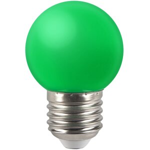 Лампа GLDEN-G45PB-5-230-E27 GREEN 661498