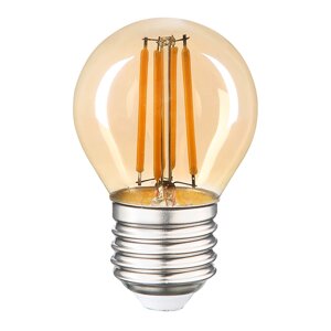 Лампа GLDEN-G45S-10-230-E27-2700 золотая 661434