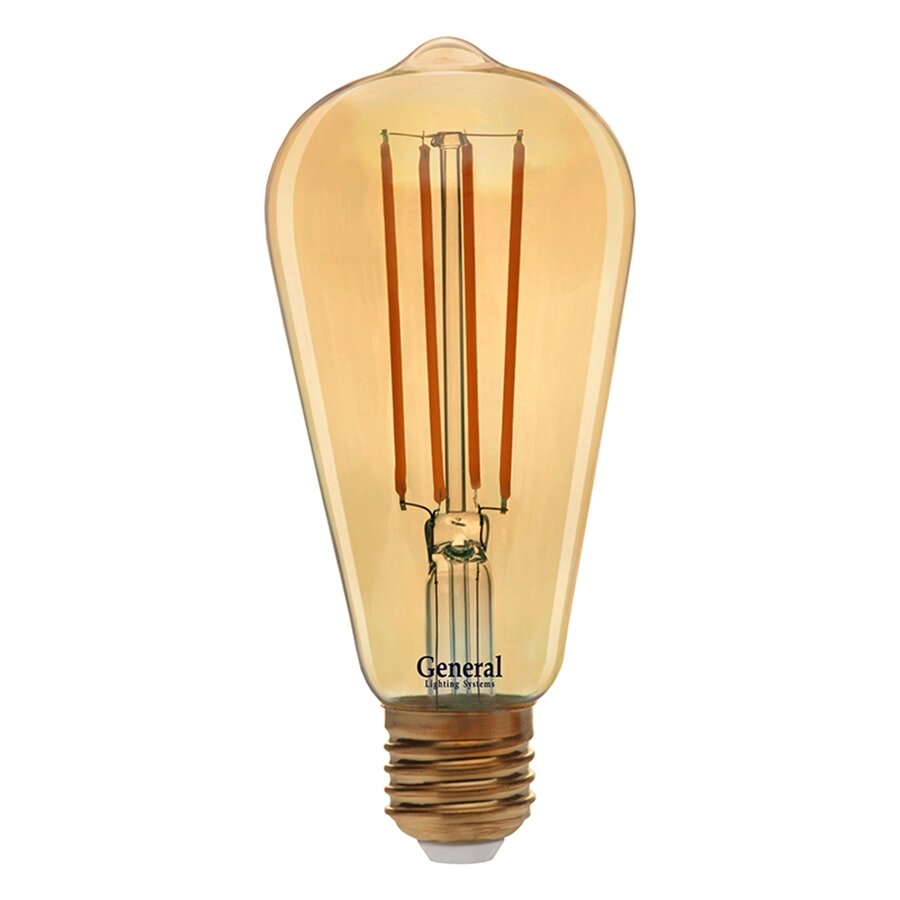 Лампа GLDEN-ST64S-DEM-13-230-E27-2700 Золотая 1/5/20 от компании ИП Набока В.М. - фото 1