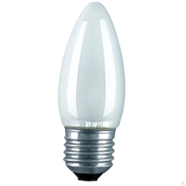 Лампа накаливания Е27 40W GE свеча матовая 74398 от компании ИП Набока В.М. - фото 1