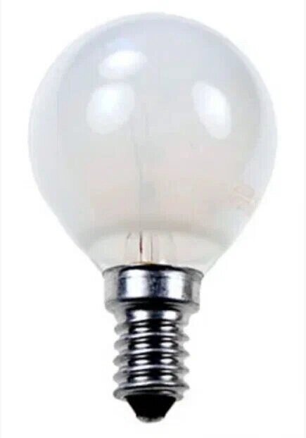 Лампа накаливания GE сфера Е14 40Вт матовая 74403 от компании ИП Набока В.М. - фото 1