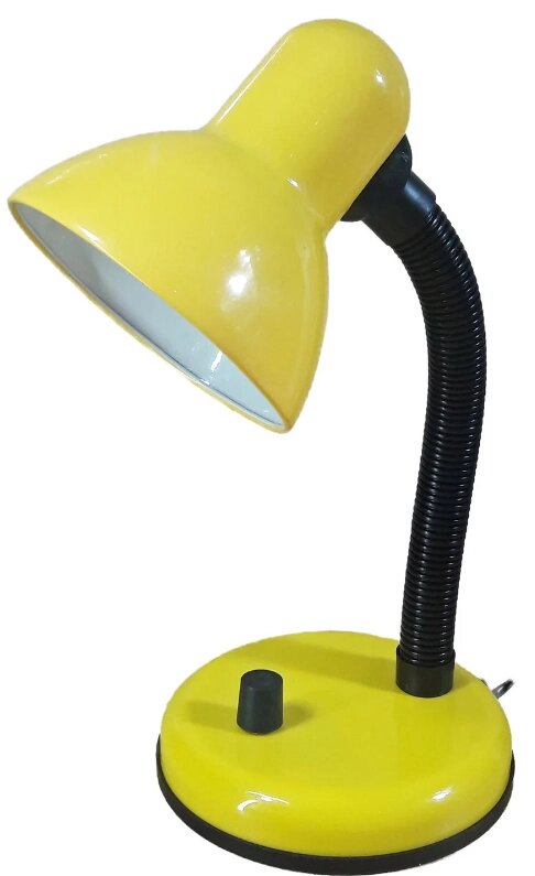 Лампа настольная UT-203А желтая Е27 60W с диммером на подставке шнур 1,5м от компании ИП Набока В.М. - фото 1