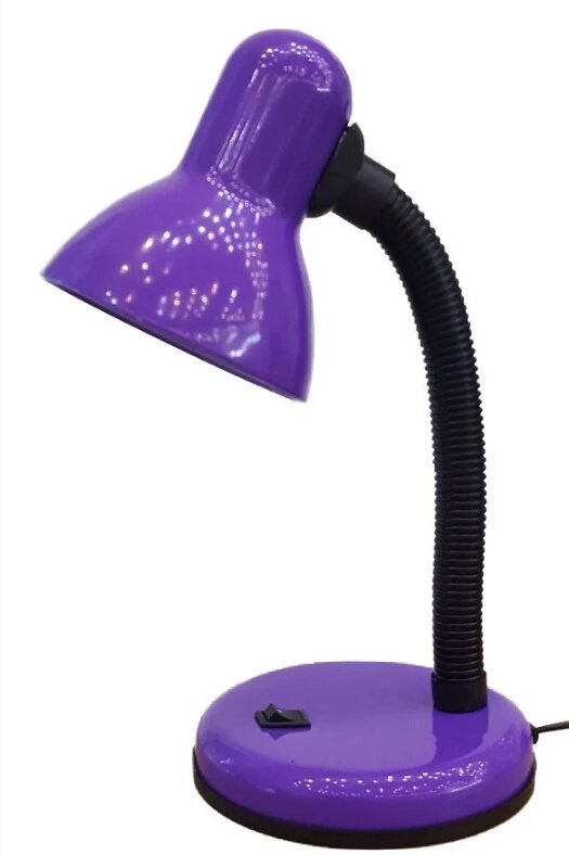 Лампа настольная UT-203В Е27 60W фиолетовая на подставке шнур 0,9м от компании ИП Набока В.М. - фото 1