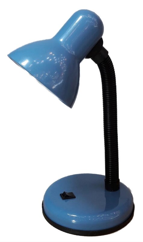 Лампа настольная UT-203В Е27 60W синяя на подставке шнур 0,9м от компании ИП Набока В.М. - фото 1
