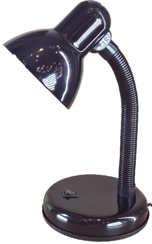 Лампа настольная UT-208А Е27 60W черая на металлической подставке шнур 1,5м Уютель от компании Уютель - фото 1