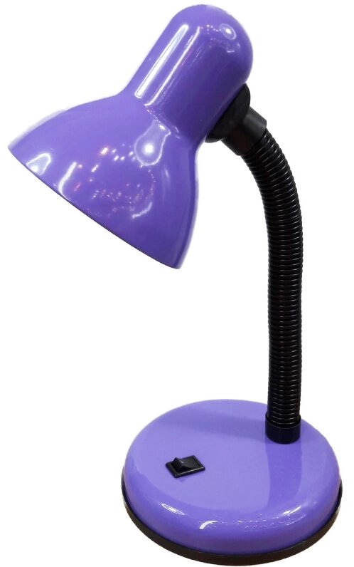 Лампа настольная UT-208А Е27 60W фиолетовая на металлической подставке шнур 1,5м от компании ИП Набока В.М. - фото 1
