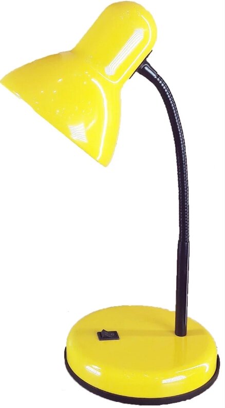 Лампа настольная UT-208С Е27 60W желтая на металлической подставке трубка 31 см шнур 1,5м Уютель от компании Уютель - фото 1