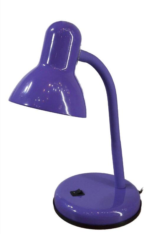 Лампа настольная UT-703В Design Е27 40W фиолетовая на подставке шнур 1,5 м от компании ИП Набока В.М. - фото 1
