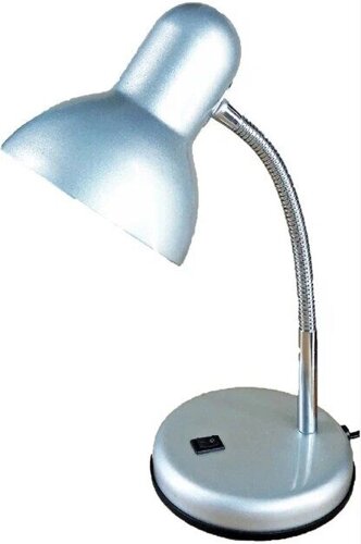 Лампа настольная UT-708С Е27 60W серебро на подставке