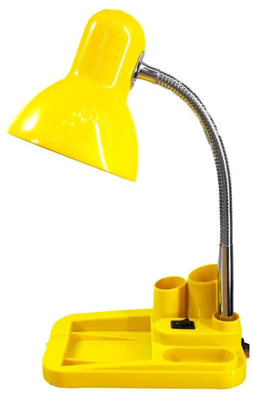 Лампа настольная UT-720 Е27 60W желтый на подставке с пеналом шнур 1,5 м от компании ИП Набока В.М. - фото 1