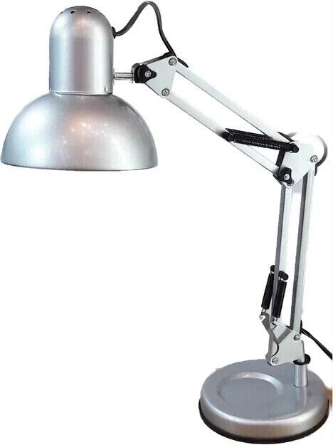 Лампа настольная UT-810В Е27 60W серебро на подставке шнур 1,5 м Уютель ##от компании## Уютель - ##фото## 1