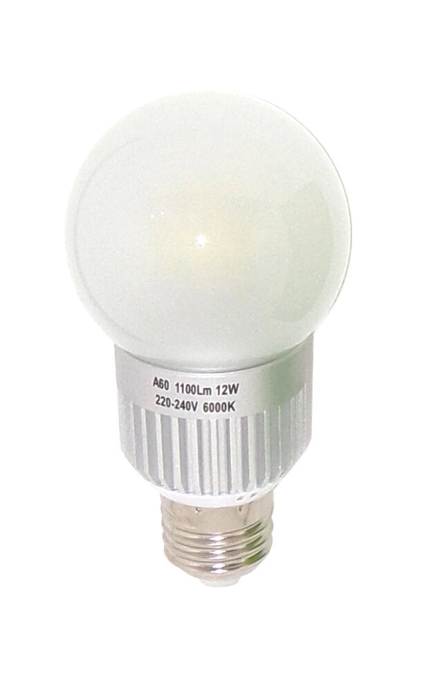 Лампа светодиодная A60 12Вт 1100Лм E27 6000К 360° стекло Уютель от компании Уютель - фото 1