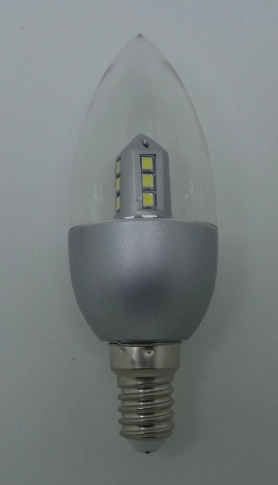 Лампа светодиодная Candle 4Вт E14 350Лм 6000К D0408 Уютель ##от компании## Уютель - ##фото## 1