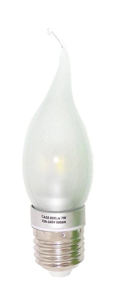 Лампа светодиодная свеча на ветру 7Вт 600Лм E27 6000К Candle Flame Уютель ##от компании## Уютель - ##фото## 1