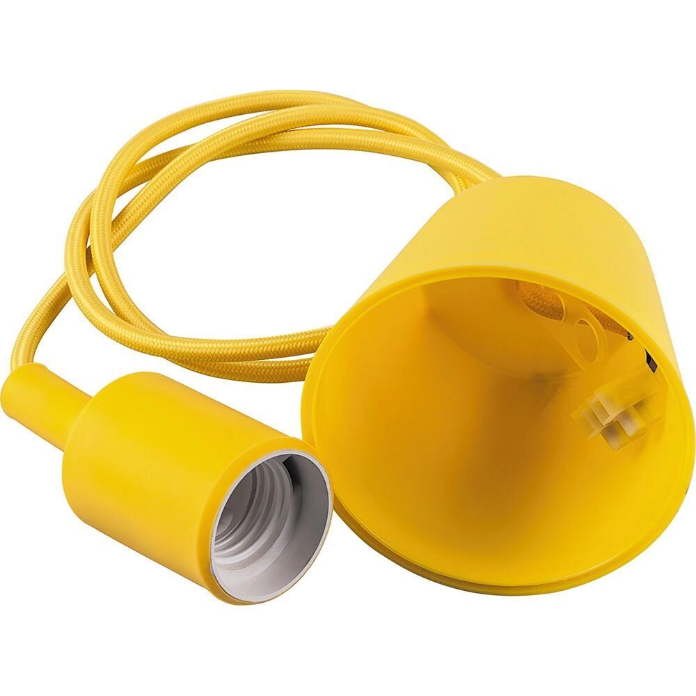 Патрон под лампу Е27 со шнуром 1 метр желтый LH127 Feron 22356 от компании ИП Набока В.М. - фото 1