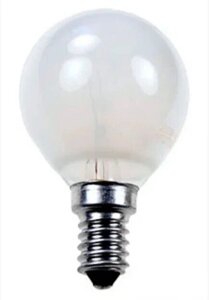 Лампа накаливания GE сфера Е14 40W матов. 74403