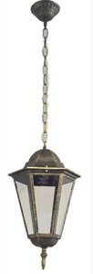 Светильник 6205 Бремен садово-парковый подвесной черное золото Ф230мм 100Вт