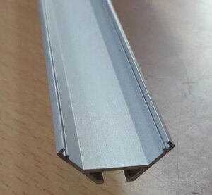 Профиль 17х17х12,2 для светодиодной ленты угловой 2м алюминиевый анодированный ЛП СПУ1616