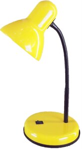 Лампа настольная UT-208С Е27 60W желтая на металлической подставке трубка 31 см шнур 1,5м Уютель