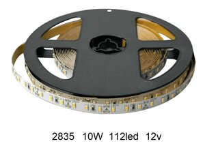 Лента 12в 10Вт 6000K LP 2835 112led IP20 холодный белый Про125