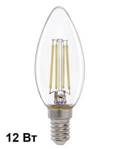 Лампа 12Вт 2700К 910Лм GLDEN-CS-12-230-E14-2700 филамент 660325 в Ростовской области от компании Уютель