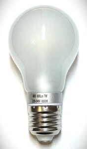 Лампа A55 7Вт 600Лм E27 6000К 360° 105х55мм светодиодная в Ростовской области от компании ИП Набока В.М.
