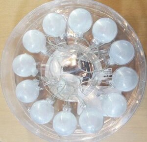 Гирлянда шары 1.8м 12 LED белый 1W с 24V-адаптером IP20 шнур 1.2м Feron 26807