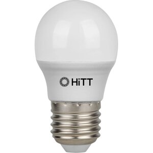 Лампа 9Вт 6500К 870Лм HiTT-PL-G45-9-230-E27-6500 светодиодная 1010045