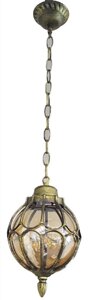 Светильник 9683m Милан садово-парковый подвесной черное золото Ф210мм в Ростовской области от компании Уютель
