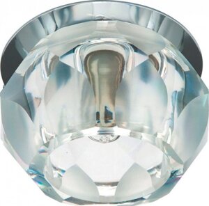 Светильник потолочный JD161 JCD9 35W G9 прозрачно матовый, хром 80x78mm маленький Feron 18908