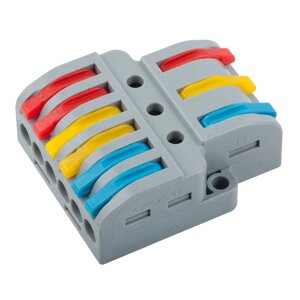 Клемма 32А монтажная разветвительная 3х6 проводов 0,08-4 мм2 GTER7-36 800497
