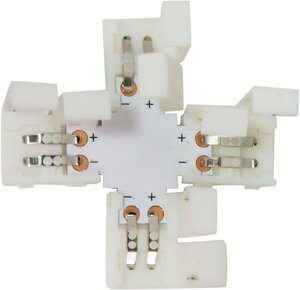 Коннектор светодиодных лент комплект Х коннекторов с соединителем для лент 5050 10мм LD191 Feron 23138