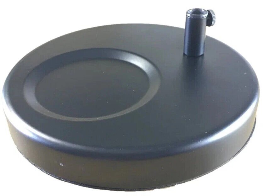 Подставка круглая черная металл для настольных ламп UT-101 -800В -017 от компании ИП Набока В.М. - фото 1