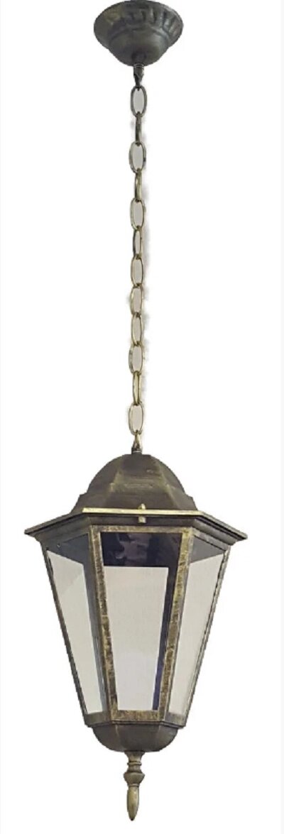 Светильник 6205 Бремен садово-парковый подвесной черное золото Ф230мм 100Вт от компании Уютель - фото 1