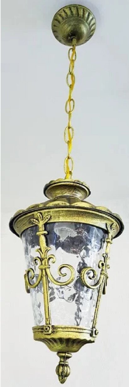 Светильник 8113 Париж подвесной садово-парковый черное золото от компании ИП Набока В.М. - фото 1