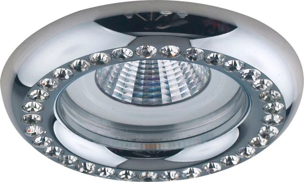 Светильник DL113-C потолочный MR16 MAX50W 12V G5.3 прозрачный хром Feron 28410 от компании ИП Набока В.М. - фото 1