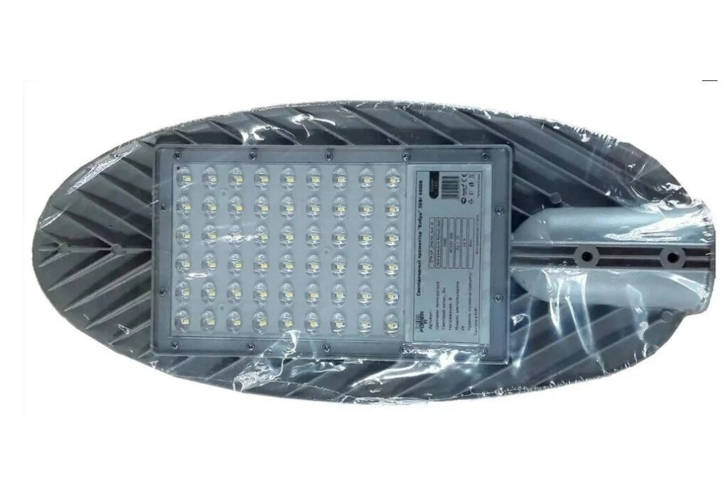 Светильник Кобра 100Вт 9000Лм 4000K светодиодная White 490x222х68мм IP65 от компании ИП Набока В.М. - фото 1